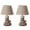 Beige Set of 2, variant on Modern Table Lamp Designer Nightstand Desk Lamp in Multiple Colors Ideal Gift