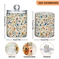 thumbnail image 5 of Yayeee 4 Pack Qtip Holder Bathroom Cotton Swab Canister with Lid Clear Dispenser Set, Cute Animals, 5 of 6