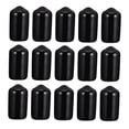 thumbnail image 4 of CHICHUMID 200pcs Bolt End Caps Black PVC Round Caps for Industrial Applications and Manufacturing, 4 of 7