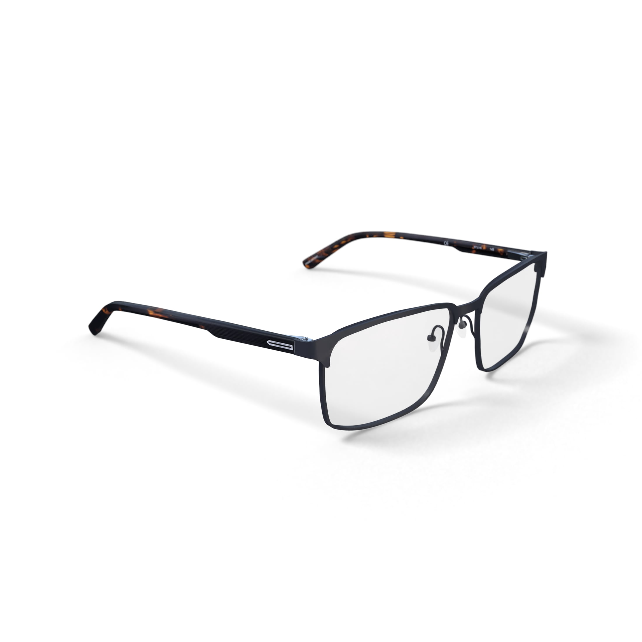 Walmart Men's Austin Square Prescription Eyeglasses with Case, Gunmetal