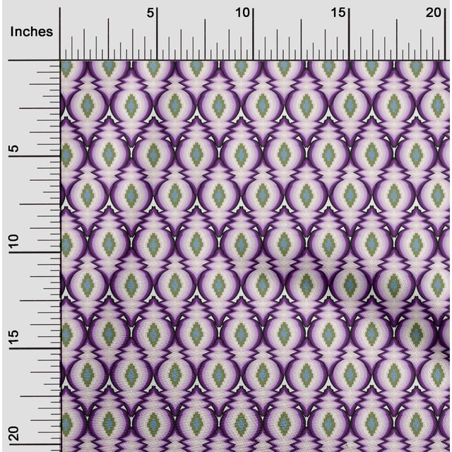oneOone Tissu Viscose Georgette Imprimé Flamme BTY 42 Pouces de Large
