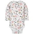 thumbnail image 5 of Gerber Baby Girls' Long Sleeve Onesies Bodysuits, 6-Pack, 5 of 8