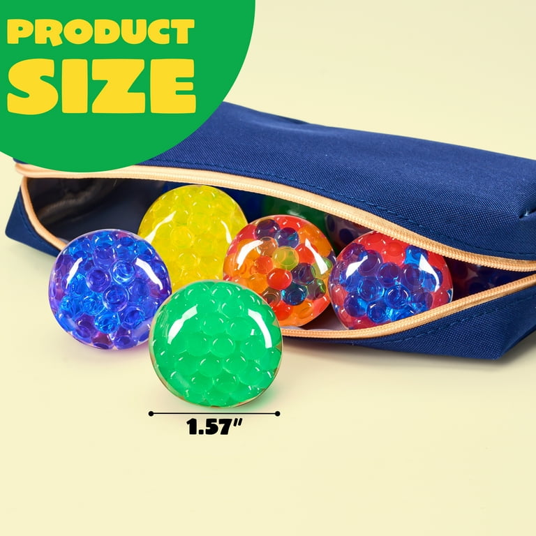 SYNCFUN 9 Pack Mini Stress Balls Fidget Toys for Adults Stress Relief Squishies for Kids Orbeez Anxiety Calming Squeeze Balls Party Favors Prize