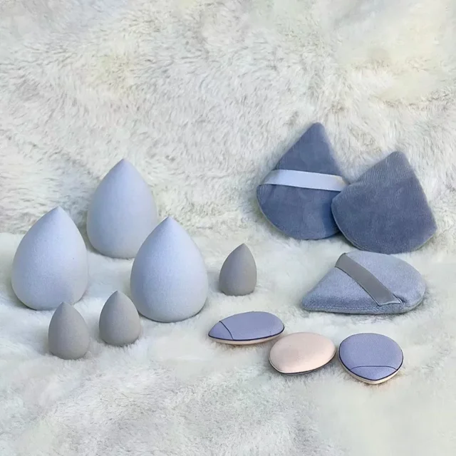 12 Uds. Esponja triangular gigante suave para ojos/Base de maquillaje, esponja cosmética suave para base, esponjas para polvos, herramienta cosmética portátil