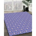 thumbnail image 2 of Ahgly Company Indoor Square Patterned Slate Blue Area Rugs, 8' Square, 2 of 6
