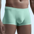thumbnail image 4 of Bixock Boxers for Men,Men's Underwear Ice Silk Seamless Solid Color Breathable Soft Summer Thin Briefs, 4 of 6