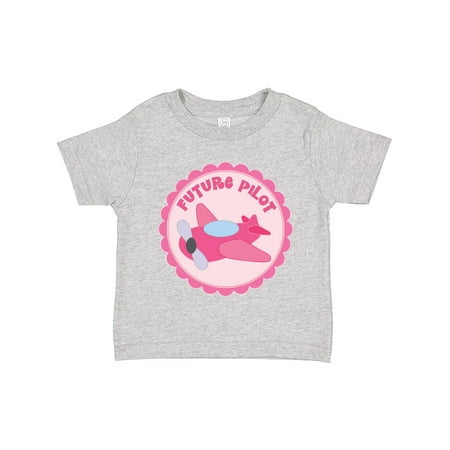 

Inktastic Future Pilot Girls Occupation Gift Toddler Toddler Girl T-Shirt