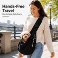 thumbnail image 3 of Pet Carrier for Small Dogs and Cats Pet Sling Carrier Adjustable Strap, Comfortable Sling Design for Dog Travel Bag and Puppy Carrier Black, 3 of 7