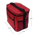 thumbnail image 2 of Masteelf Durable Red Oxford Cloth Insulated Picnic Bag Lightweight Portable Tote for Lunch and Snacks Size 1PCS, 2 of 8