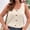 *Beige, variant on Women's Plus Size Scoop Button Front Sleeveless Tank Top, Casual Solid Color Basic Blouse Mint Green,Women's Plus XXXL