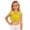 Yellow, variant on AWZXDE Girls Square Glitter Print Crop Top Sleeveless Tank For Party Performance Casual Wear And Kids Tops Apparel Yellow,160