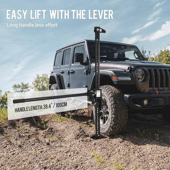 EastVita 48 Inch Farm Jack,3 Ton (6600 Lbs) High Lift Jack for Off Road Vehicles,Trucks & Tractors,Heavy Duty Ratcheting Off Road Utility Jack,Black