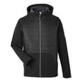 thumbnail image 4 of CORE365 CE808 Unisex Techno Lite Hybrid Hooded Jacket-Black-S, 4 of 6