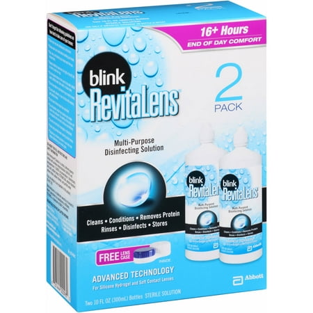 Blink RevitaLens Multi-Purpose Solution désinfectante Lens, 10 fl oz, 2 count