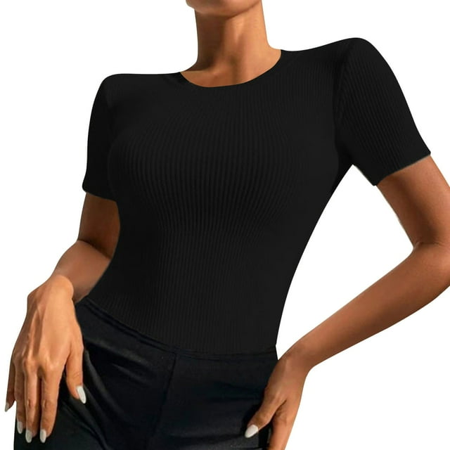 Women's Summer Sexy V Neck Knitted Solid Color Tank Top
