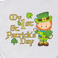 thumbnail image 3 of Inktastic My First St. Patricks Day Leprechaun and Shamrocks Baby Burp Cloth, 3 of 3