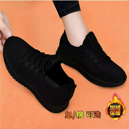 

New Arrival Long Standing Not Tired Work Shoes Soft Bottom Kitchen Shoes for Work Mother Shoes Flat Bottom Pumps Female Fashion