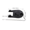 thumbnail image 2 of BESTYASH 10 Pcs Valve de Remplacement Universelle Noire pour Réservoir de Toilette avec Chaîne pour Réparation de Toilette, 2 of 7