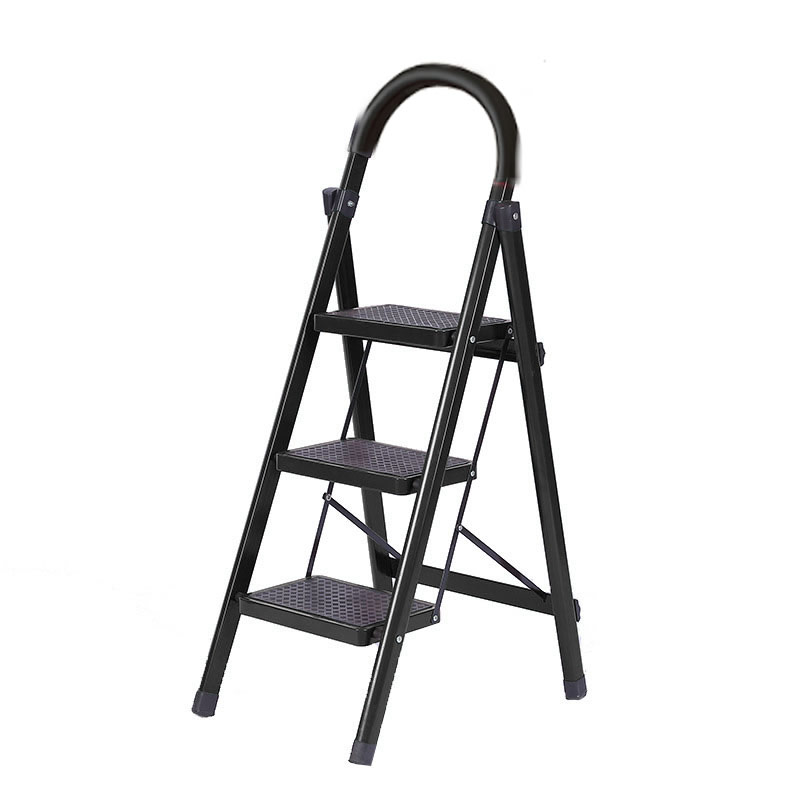 Yabanana 3 Step Step Ladder Portable Folding Step StoolBlack Step