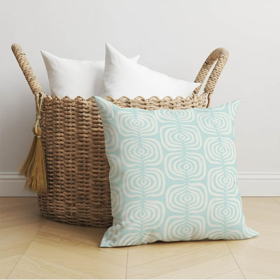 The Way Light Blue Throw Pillow