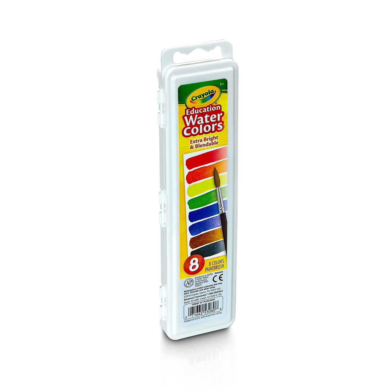 Crayola 8ct Kids Watercolor Paints with Brush