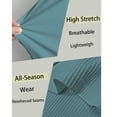 thumbnail image 5 of Ambiloof Men's Short Sleeve T-Shirt Slim Fit V Neck Shirts Stretch Tee Casual Underwear Athletic Soft Top, 5 of 5