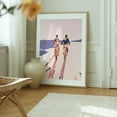 thumbnail image 6 of Cycling Joy Series 01: Into The Lilac Sunset - India Painting Bicycle Boardwalk Summer Pastel Minimalist Art Deco Modern Art Oak Framed Wall Art Print 9 x 12 inches, 6 of 12