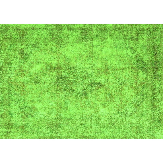 Ahgly Company Indoor Rectangle Persian Green Traditional Area Rugs, 8' x 12'