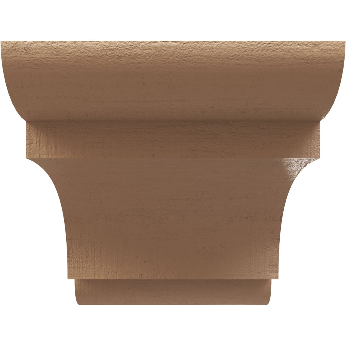 10"W x 20"D x 10"H Wide New Brighton Rough Cedar Woodgrain TimberThane Corbel, Primed Tan