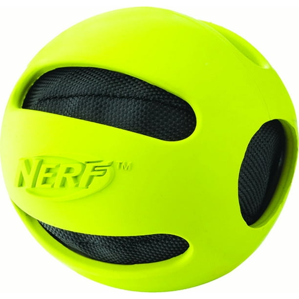 Nerf Dog 2.5in Bash Crunch Ball Dog Toy Green