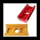 thumbnail image 5 of 2 Piezas Bicicleta Ciclismo C Placa Abrazadera Gancho Para 3SIXTY Placa Abrazadera Bisagra MagnéTica AleacióN Aluminio Para Bicicleta Plegable, Rojo, 5 of 5