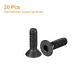 thumbnail image 3 of #4-40x3/8" Flat Head Socket Cap Screws, 10.9 Grade Carbon Steel Hex Socket Countersunk Machine Screws, Black, 20pcs, 3 of 5