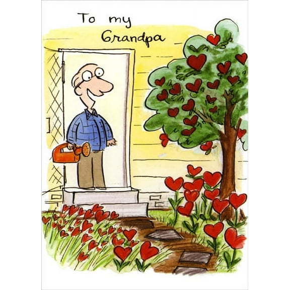 Recycled Paper Greetings Heart Delivery Grandparent's Day Card