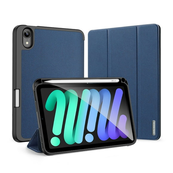Tablet Case for DUX DUCIS iPad Mini 6/7 Smart PU Leather Cover with Pencil Holder