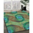 thumbnail image 2 of Ahgly Company Indoor Rectangle Patterned DarkOliveGreen Area Rugs, 5' x 7', 2 of 6