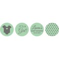 thumbnail image 2 of Darling Souvenir 190 Pcs Baby Shower Theme Custom Stickers ForChocolateCandy Labels-Mint, 2 of 2