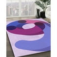 thumbnail image 2 of Ahgly Company Indoor Rectangle Patterned Bright Lilac Purple Area Rugs, 8' x 12', 2 of 6