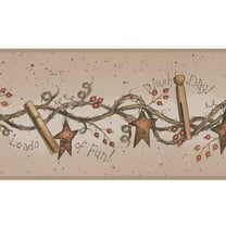 York Wallcoverings Welcome Home Wash Day 15' x 6'' Floral and Botanical Border Wallpaper