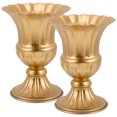 thumbnail image 4 of 2Pcs Decorative Graveyard Flower Pot Urn Planter Iron Flower Vase Exquisite Memorial Vase, 4 of 7