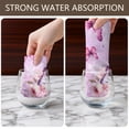 thumbnail image 4 of 2 Pcs Funny Kitchen Towels,Pink Butterfly Flower Pattern Microfiber Dish Towels,Kitchen Tea Towels,Kitchen Towel Set (18" X 26"), 4 of 7