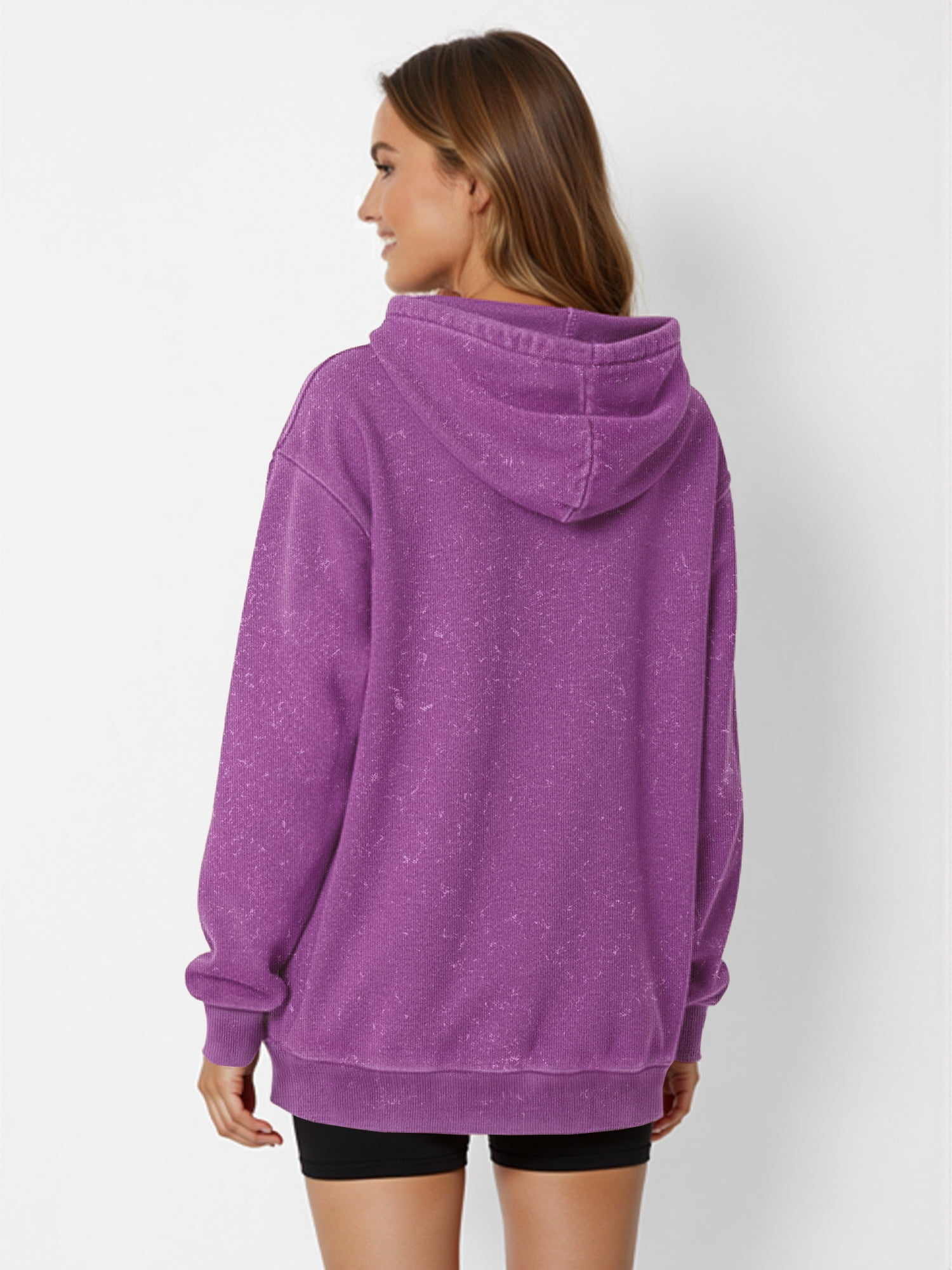 Rosvigor Vintage Hoodies for Women Acid Wash Hoodies Women Oversized Pullover Tops Streetwear Sweatshirts with hooded