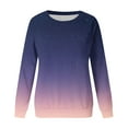 thumbnail image 4 of Dyegold Sweatshirts for Teen Girls Womens Long Sleeve Crew Neck Ombre Pullover Tops Hoodies Casual Loose Gradient Sweaters T Shirts, 4 of 4
