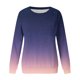 thumbnail image 4 of ICHUANYI Clearance Women's Fashion Printed T-shirt Long Sleeves Blouse Round Neck Casual Tops Sweatshirt Hoodies(Khaki, M) ICHUANYI WER2023081206856, 4 of 4
