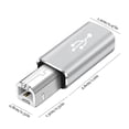 thumbnail image 4 of Advancent Adaptador USB tipo c Mini hembra a macho Herramienta de transferencia de datos de conexión Convertidor universal Adaptadores de Type1 NO1, 4 of 6