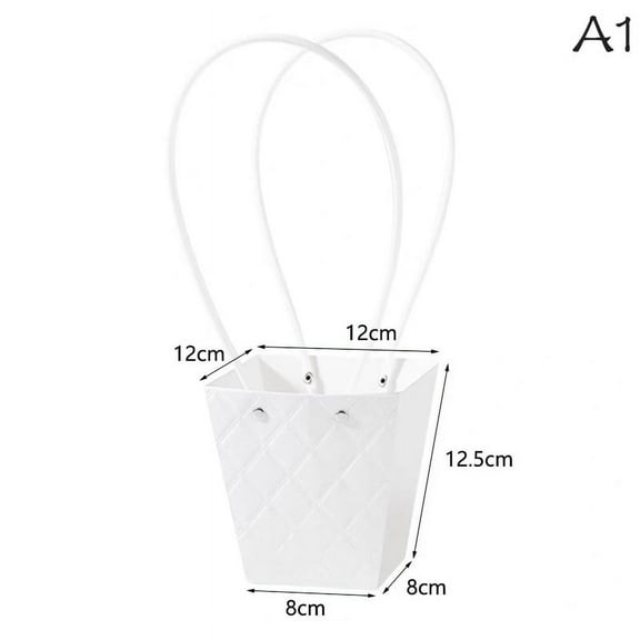 Portable Flower Packaging Box Wedding Decoration Gift Bag Handbag Valentine's Day Birthday Party Decor DIY Bouquet Packaging