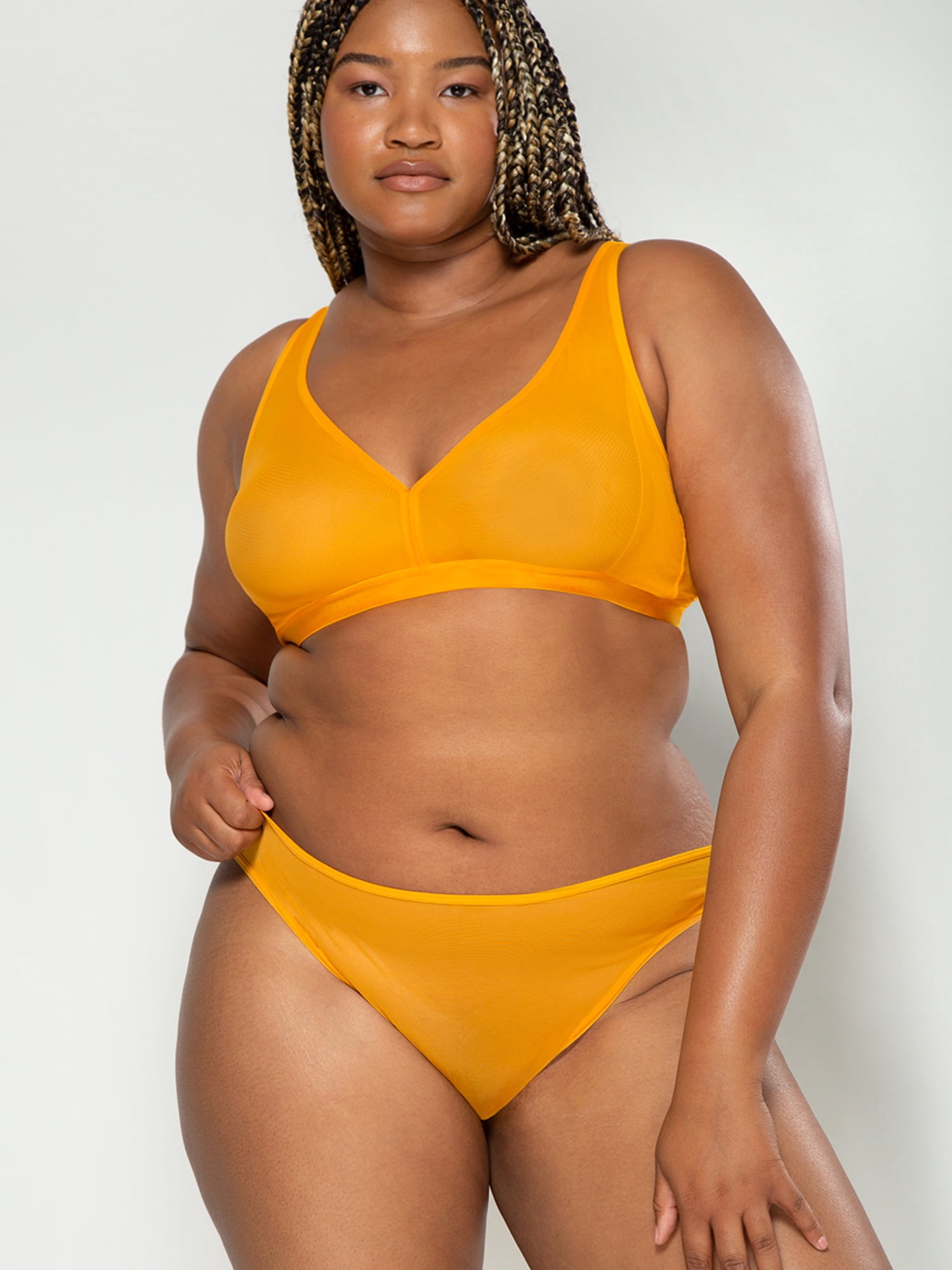 Smart & Sexy Women's Sheer Mesh Plunge Bralette, Style-SA1422