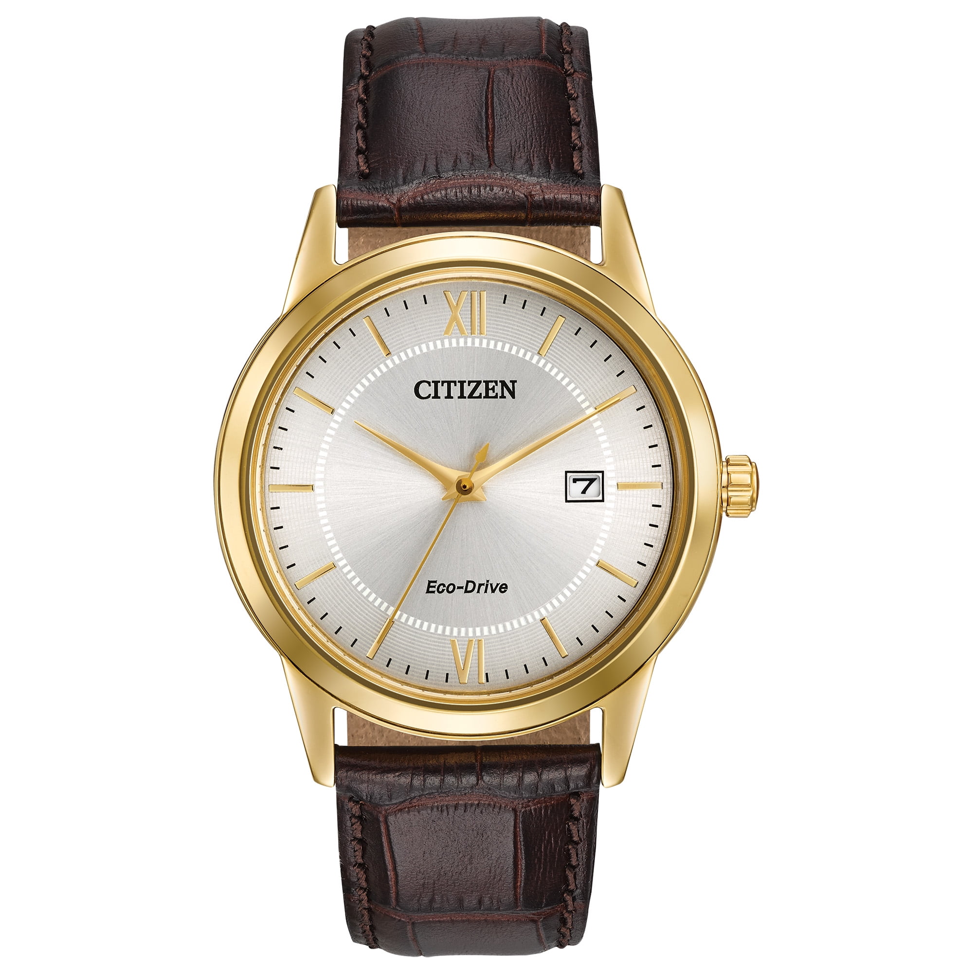 Citizen Men's Eco-Drive Dress Watch, Gold Leather, Model: BU2013-08E -  Walmart.com