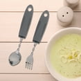 thumbnail image 4 of 2 Pcs Silverware for Arthritic Hands Built up Utensils Elder, 4 of 8
