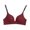 Burgundy, variant on Odeerbi Bras for Women Full Coverage Wireless Bras 2025 Fashion Lace Tank Solid Strap Wrap Plus Size Underwear Burgundy