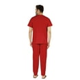 thumbnail image 4 of Inkmeso Solid Nightwear Set For Mens Tshirt And Pants Pajama Set Short Sleeve Pjs Loungewear Set, 4 of 8